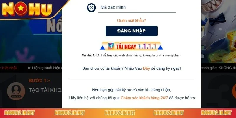 Đăng nhập NOHU52